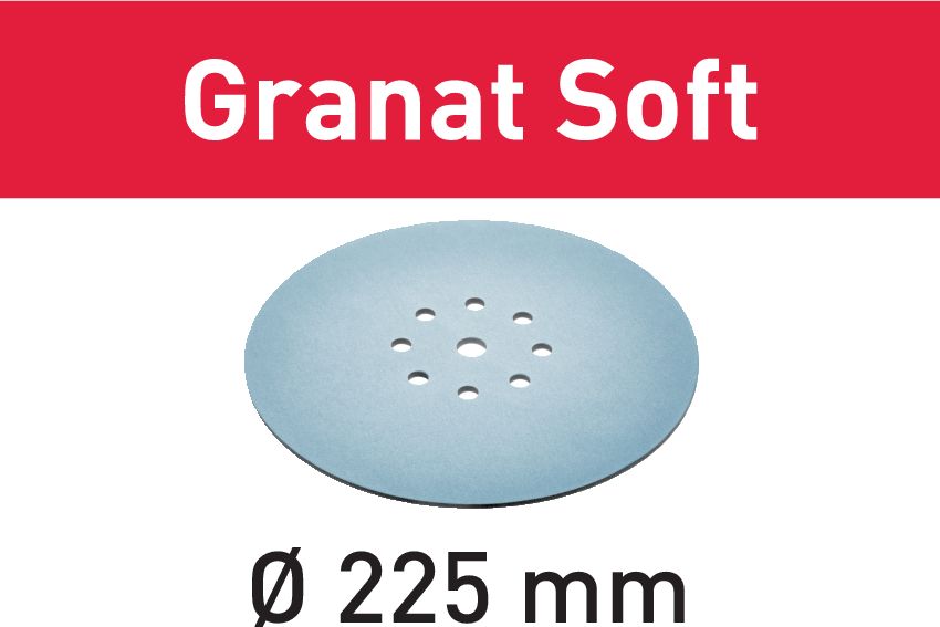 Festool Sandpappír Granat Soft D225 P100 204222