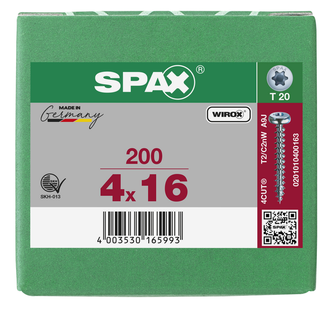 SPAX Tréskrúfur PH 4.0x16 (200)