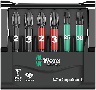 Wera Impaktor Bitasett 6stk