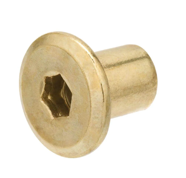 Flangsrær M6x20/15 RF kopar