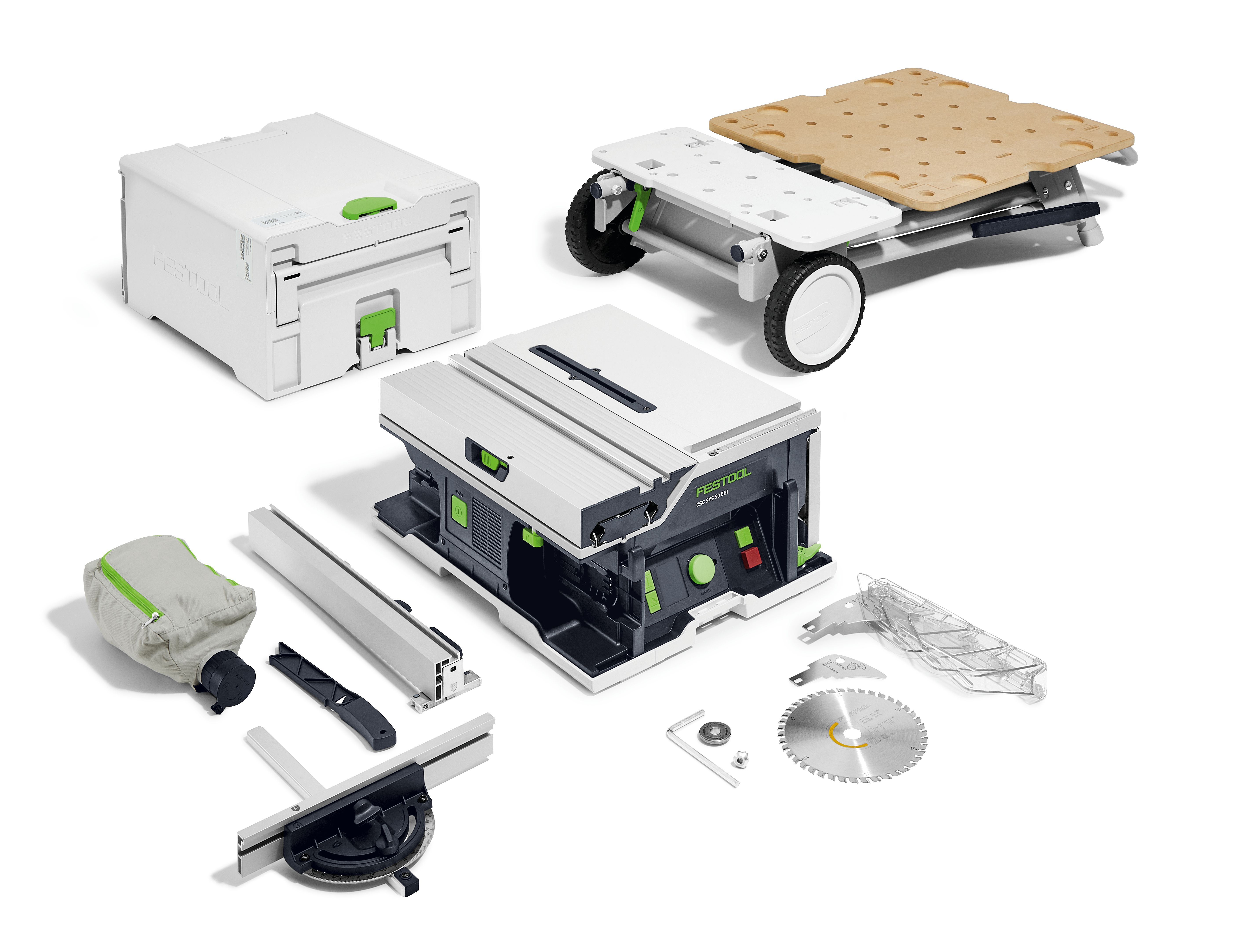Festool CSC SYS50 Rafhlöðu Borðsög EBI-Basic set 577371