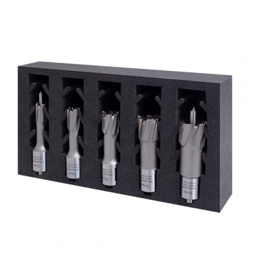HMT CarbideMax 40 TCT Cutter Set 12,14,18,22,26mm+2pilots