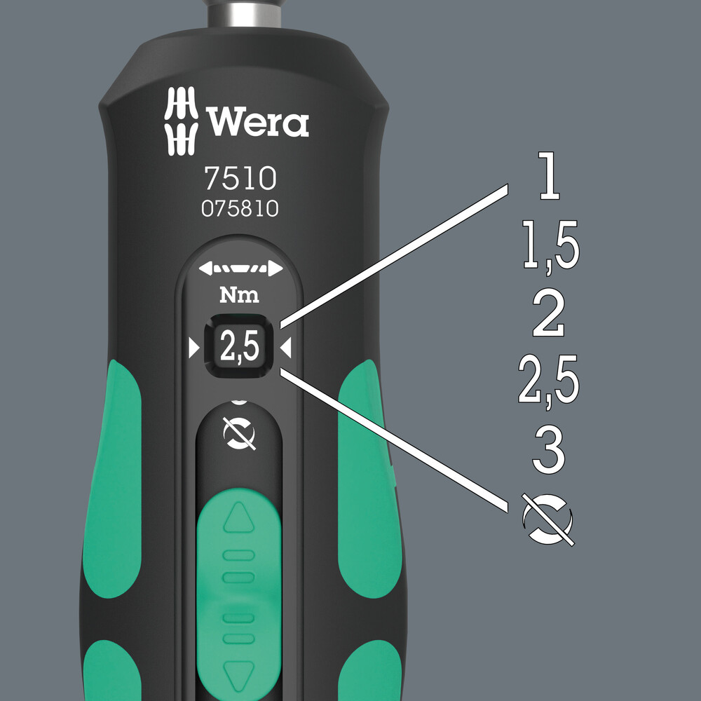 Wera Átaksskrúfjárn 1-3Nm 7510