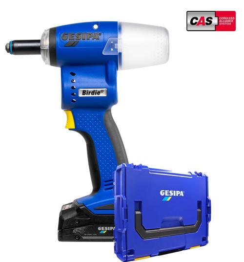Gesipa Birdie rafhlöður x 2 /hleðslutæki L-Box 1746721