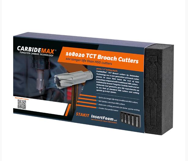 HMT CarbideMax 40 TCT Cutter Set 14,18,22mm+2pilots