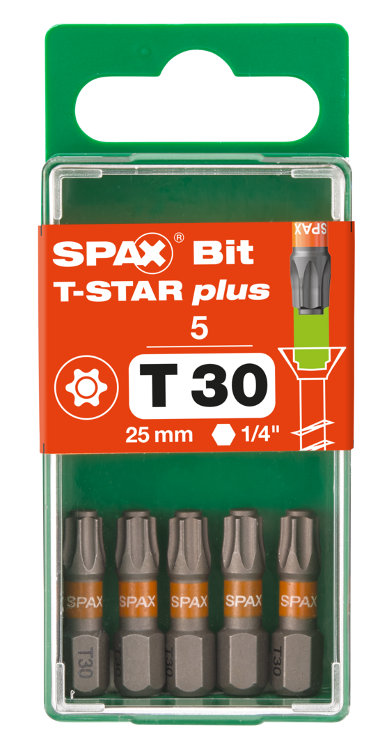SPAX Bitar Torx 30 5stk