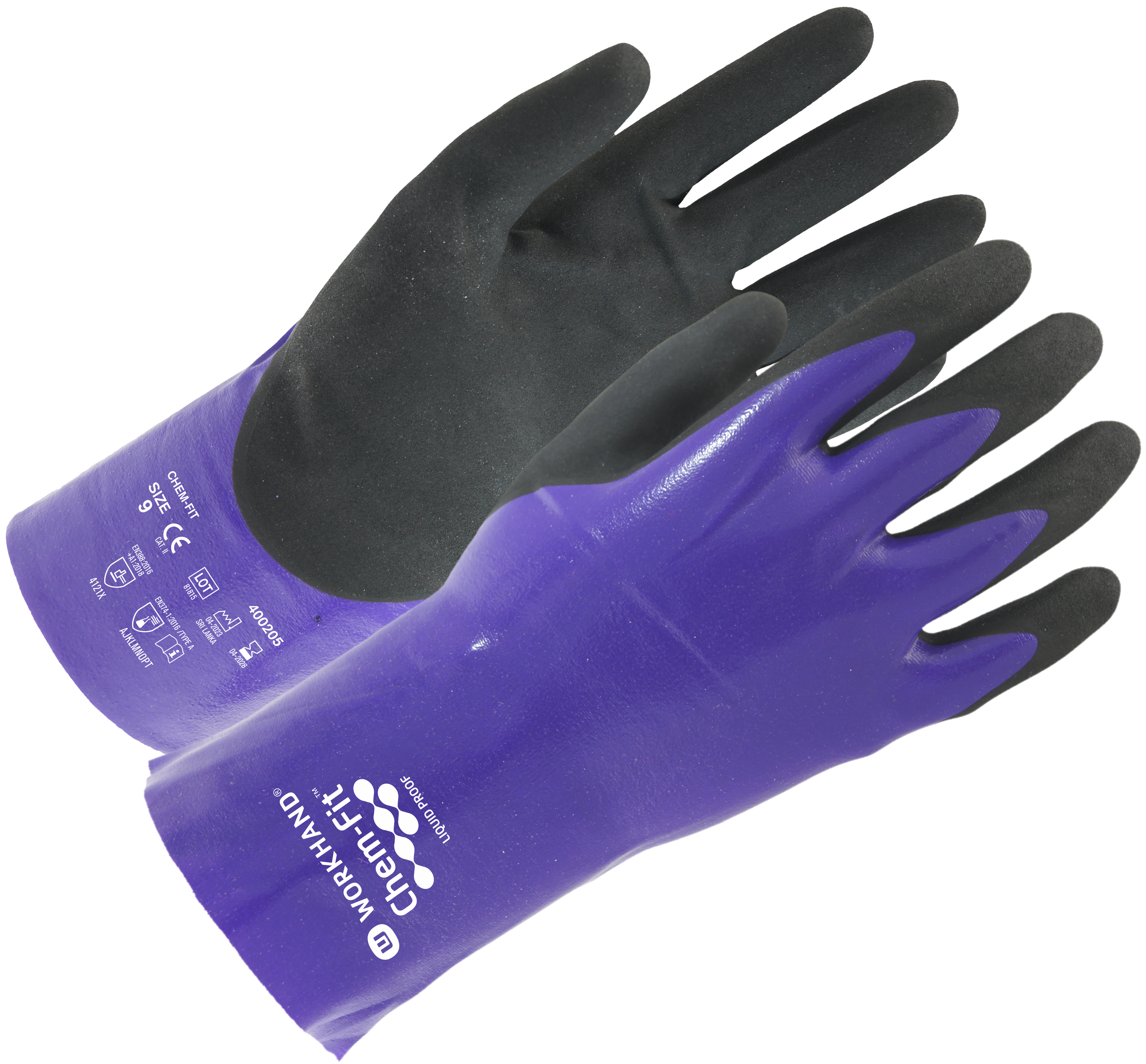 Chem-Fit Liquid Proof Olíuþolnir hanskar
