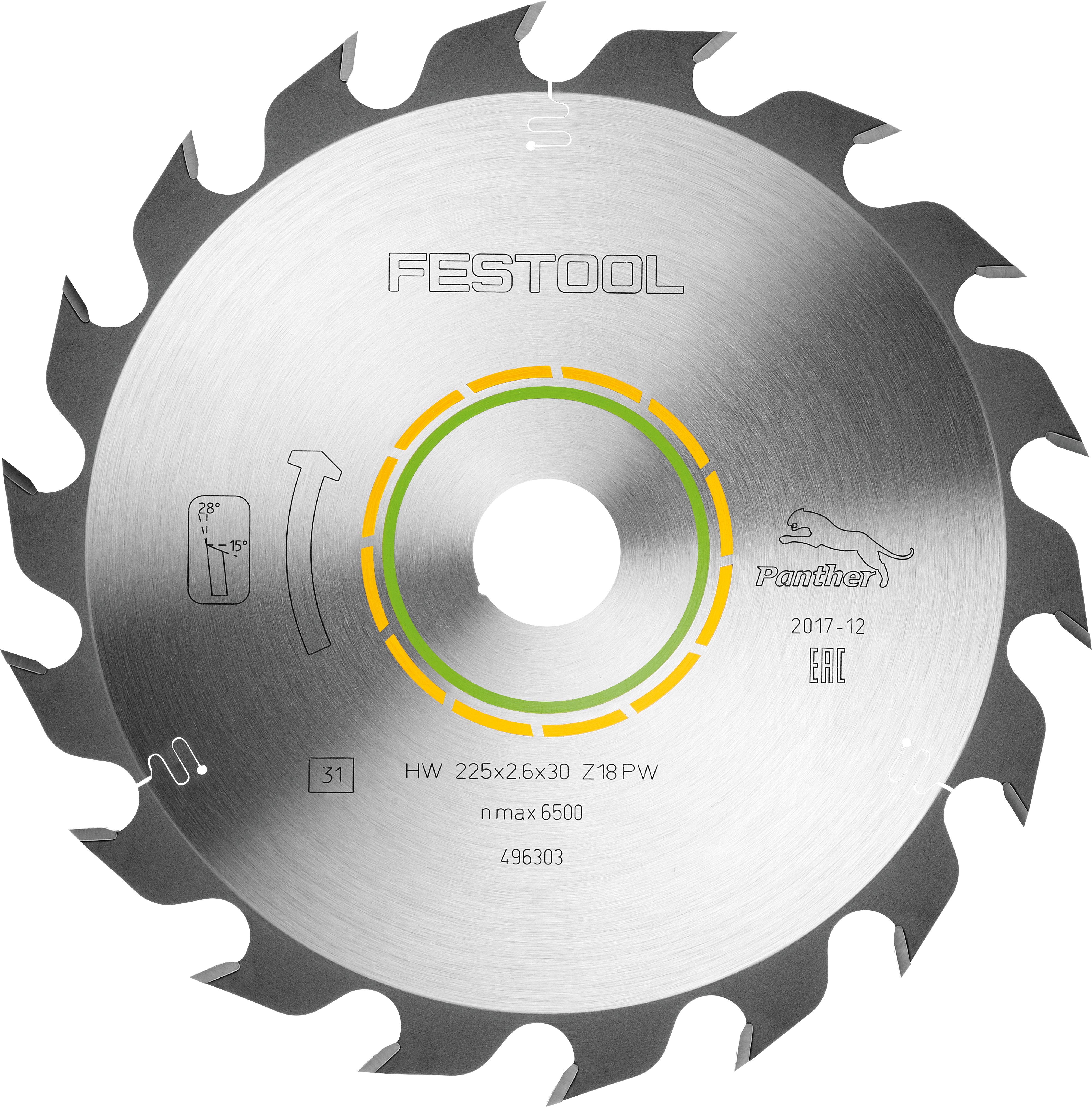 Festool Sagarblað í CS70 Tré PW18 RIP 496303