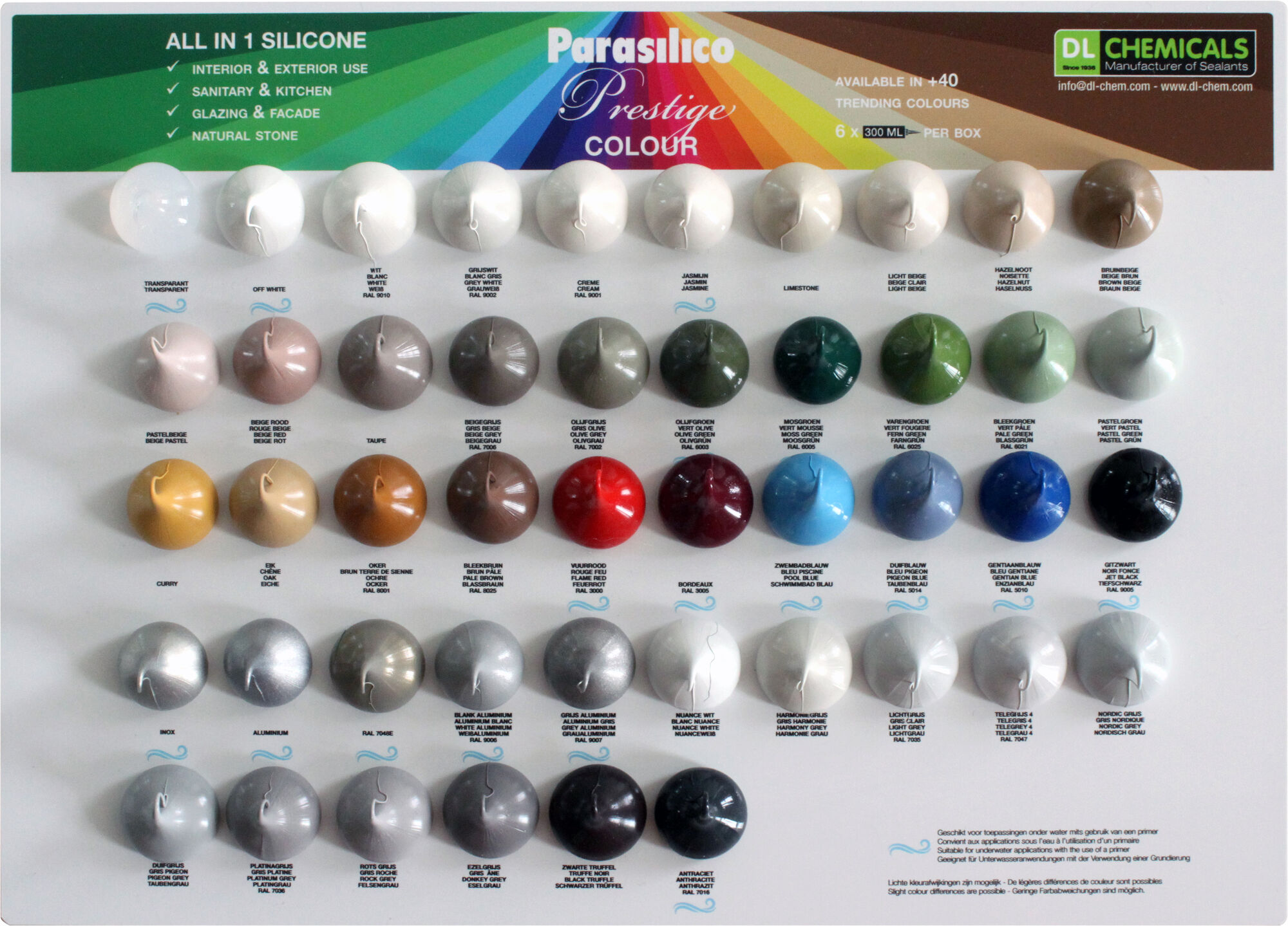 Parasilico Prestige Colour RAL8001 Ochre 300ml