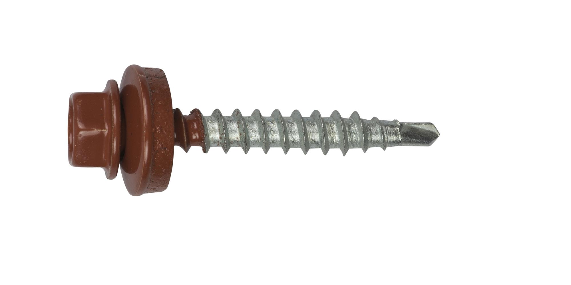 NKT Borskrúfur FARM+ 4.8x20 Koparbrúnt/RAL8004 153998