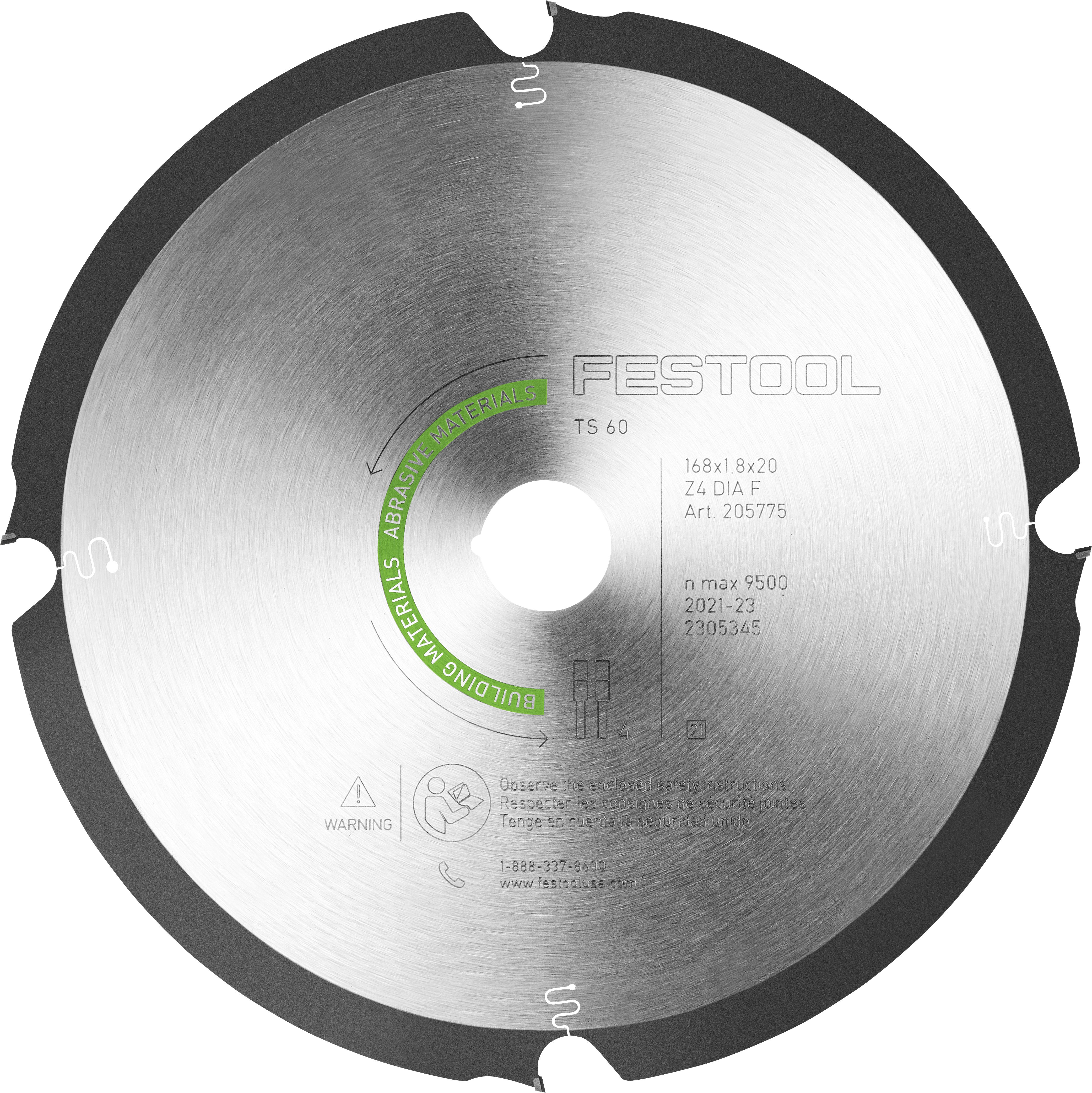 Festool Sagarblað Viroc DIA168x1.8x20 F4 205769
