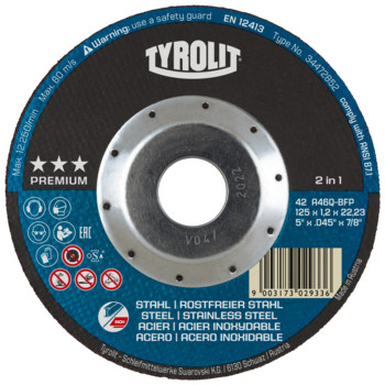 Tyrolit Skurðarskífa Deep Cut 125x1.2mm 2in1 34472852
