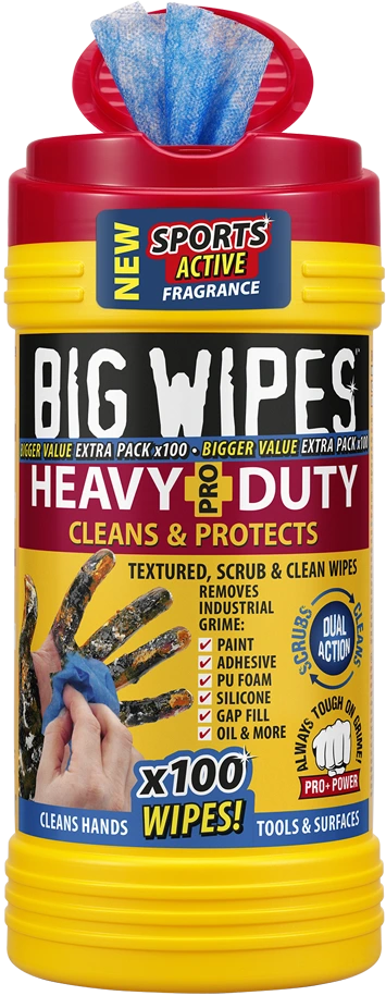 Big Wipes Heavy-Duty 4x4 Hreinsiklútar 100stk.