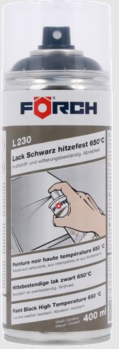 Förch L230 Hitaþolið Lakk Svart 400ml