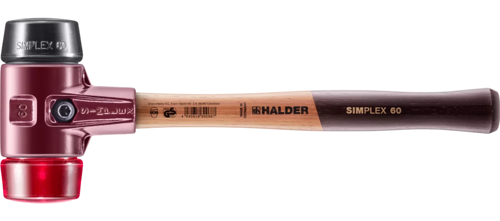 SIMPLEX soft-face mallet ø60 wooden handle 3026.060