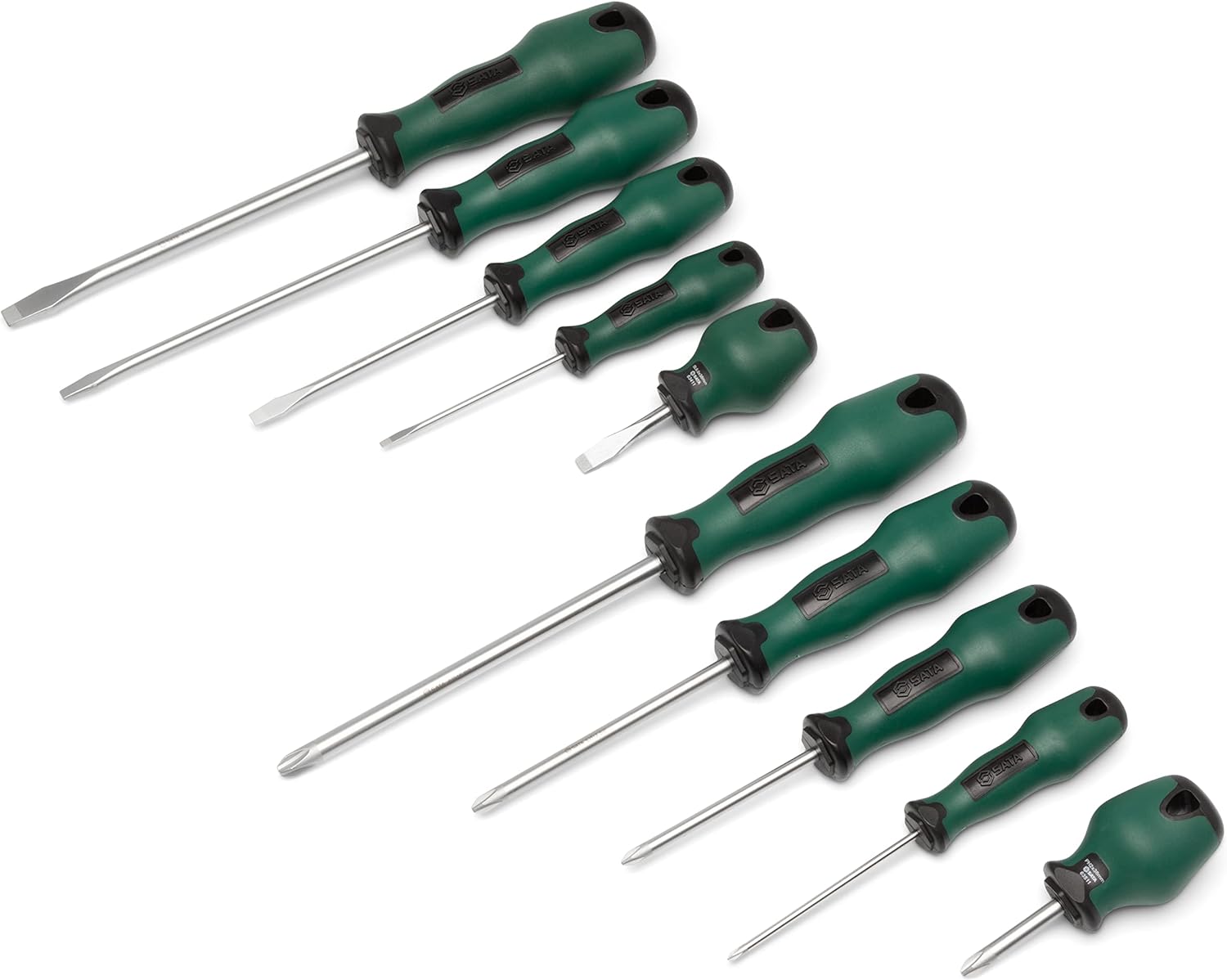 SATA 10 Stk. Skrúfjárnasett Cushion Grip ST09303ME