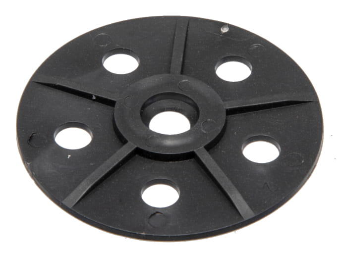 Einangrunarskinna 50mm plast svört EVPPW50