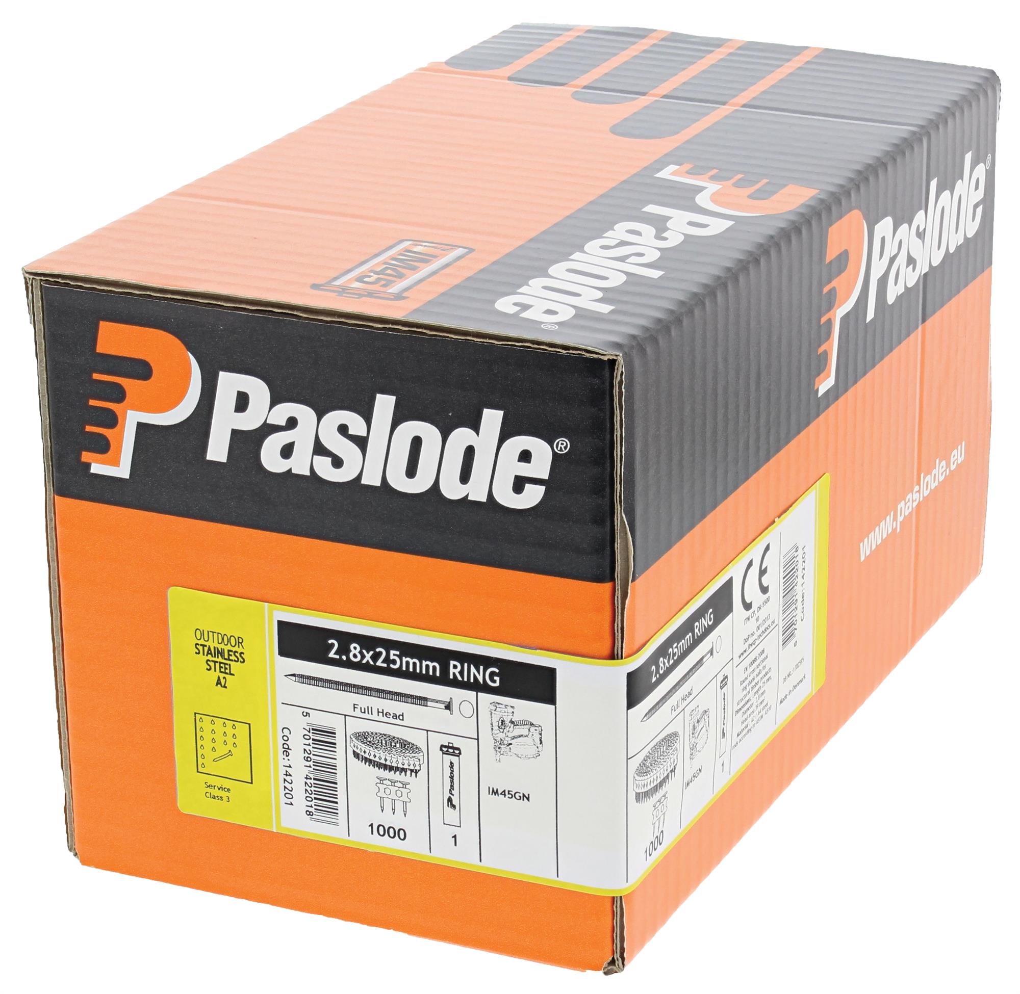 Paslode Naglar IM45 2.8x32 A2 1000/pk 142202