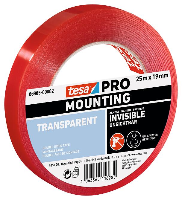 TESA Mounting Pro Glært PET 19mm x 5