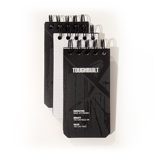 Toughbuilt X-Small Grid Notebook 3-pack