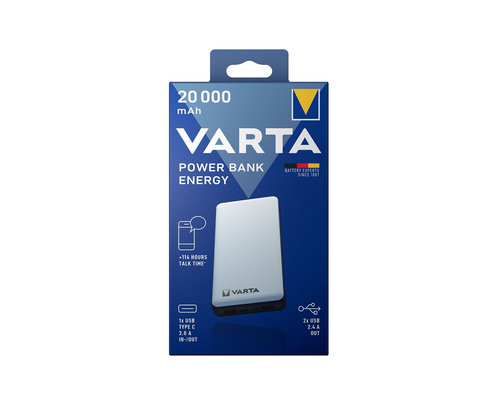 Varta Hleðslubanki 20000mAh USB-C