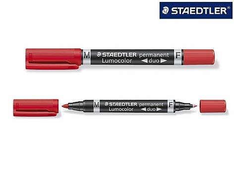 STAEDTLER Penni Rauður DUO Fine/Medium 348-2