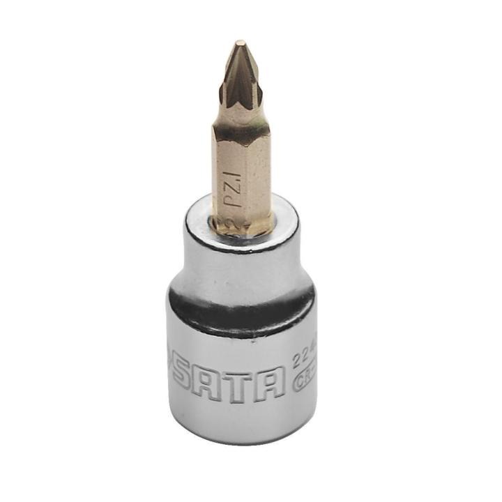 SATA 3/8" Bitatoppur Pozidriv #2