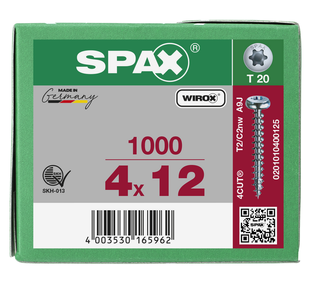SPAX Tréskrúfur PH 4.0x12 (1000)