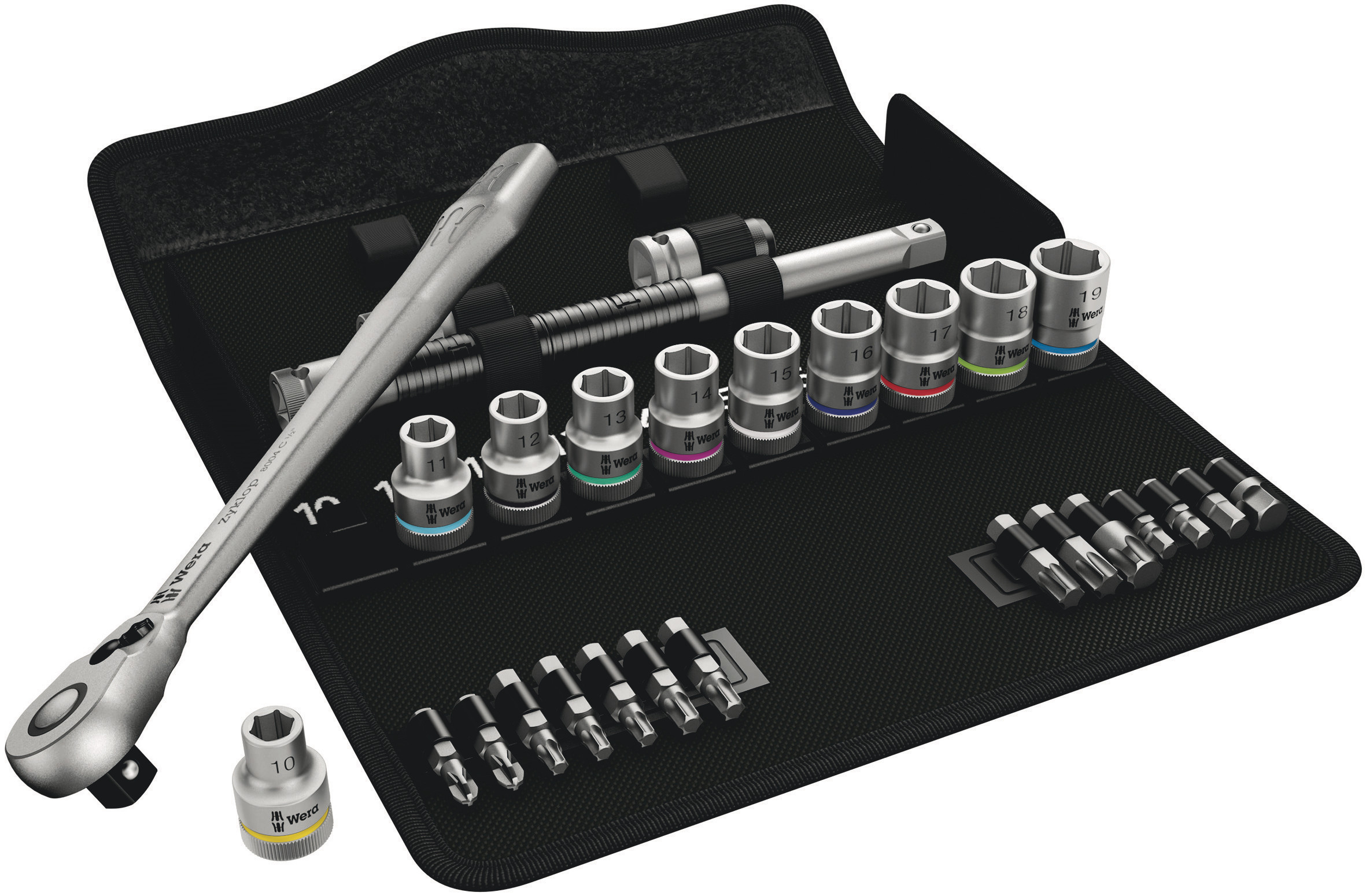 Wera 8100 SB Zyklop Topplyklasett 1/2" 