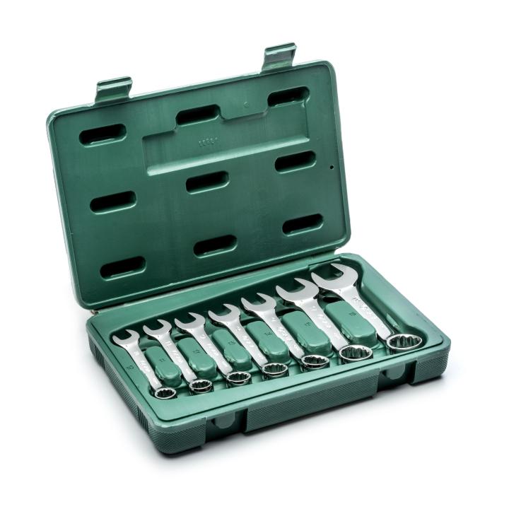 SATA 7 Stk. Fastlyklasett stuttir 10-19mm ST09033SJ