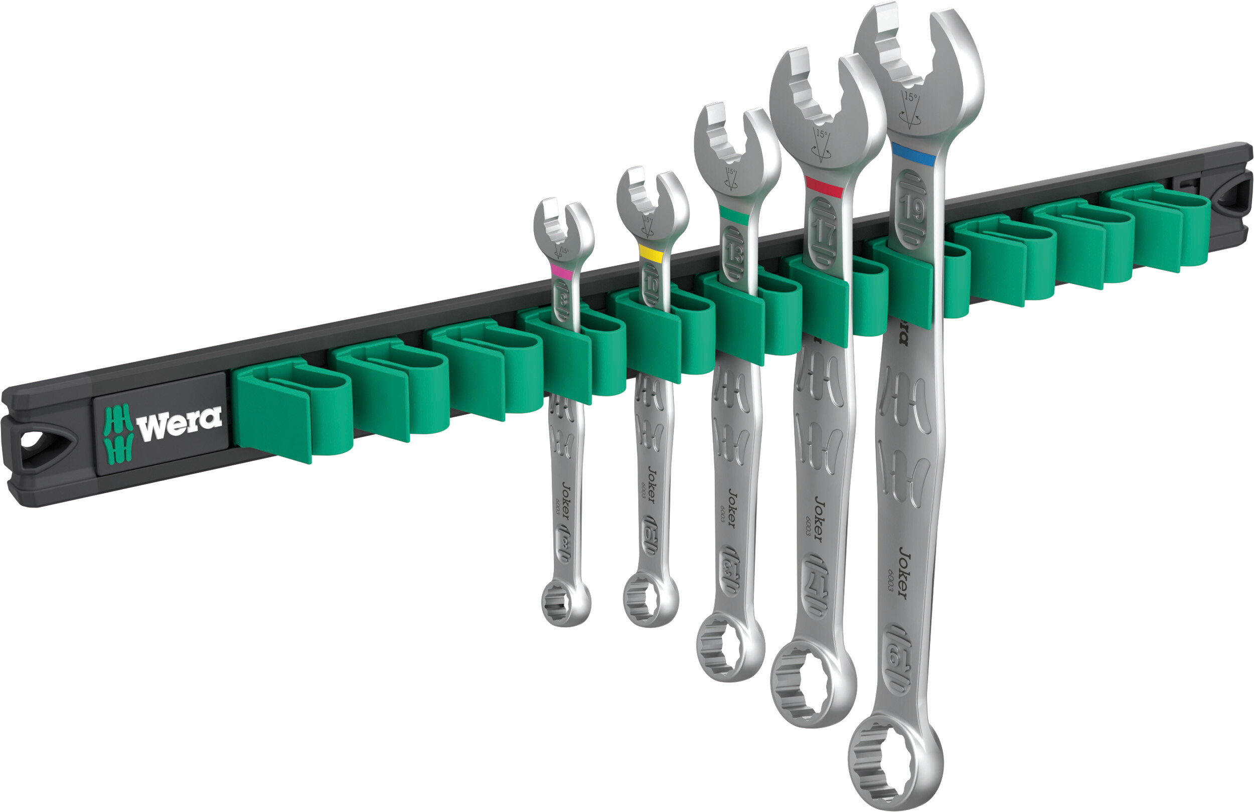 Wera 5 Stk. 6000 Joker Skralllyklasett + segulupphengi 9631