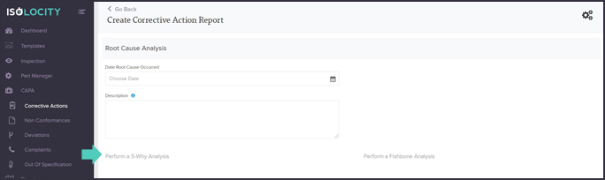 3x 5 why template report quality management system