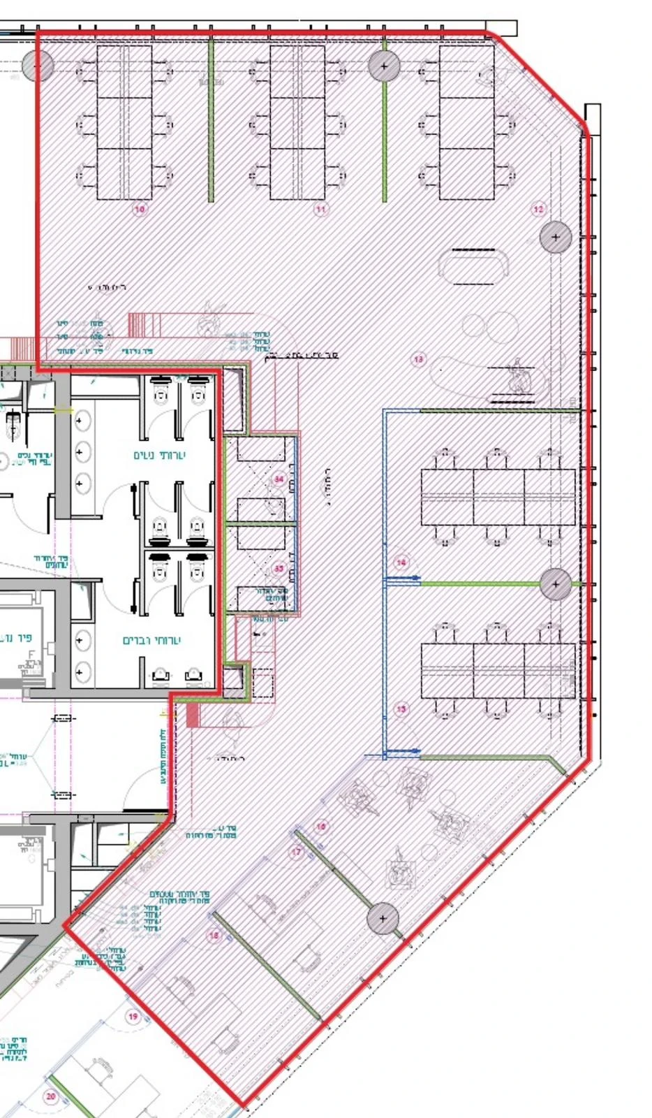 תוכנית קומה 1 - סאבליס במתחם יצחק שדה