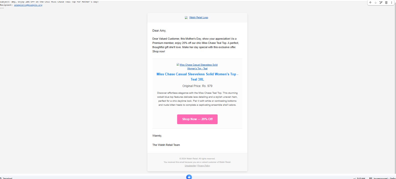 Gemini generated HTML email preview in Colab