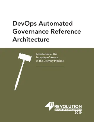 Cover of DevOps Automated Governance Reference Architecture