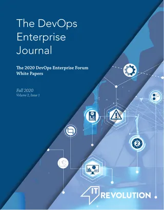 The DevOps Enterprise Journal - Fall 2020