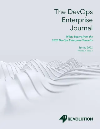 The DevOps Enterprise Journal - Spring 2021