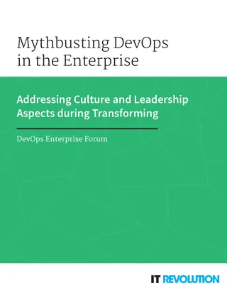 Mythbusting DevOps in the Enterprise