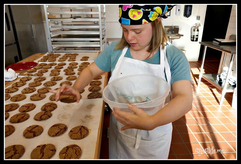 All of these delicious cookies went home with me---I have a freezer full!