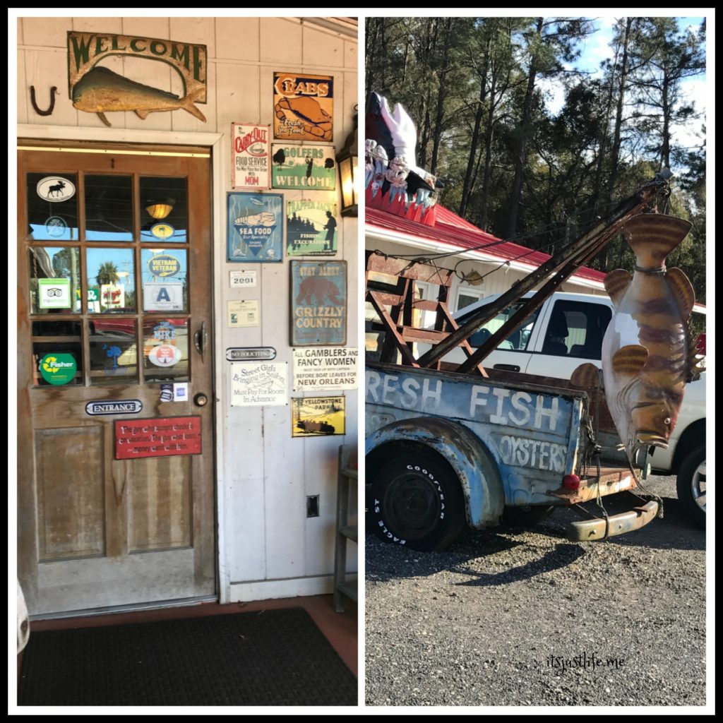 The outside of The Litchfield Beach Fish House definitely catches the eye.