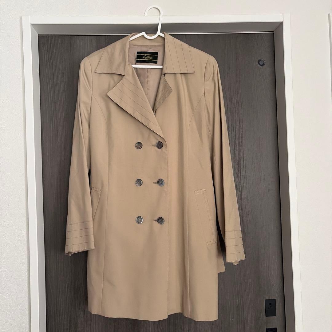 Leilian ベージュ トレンチコート 9号