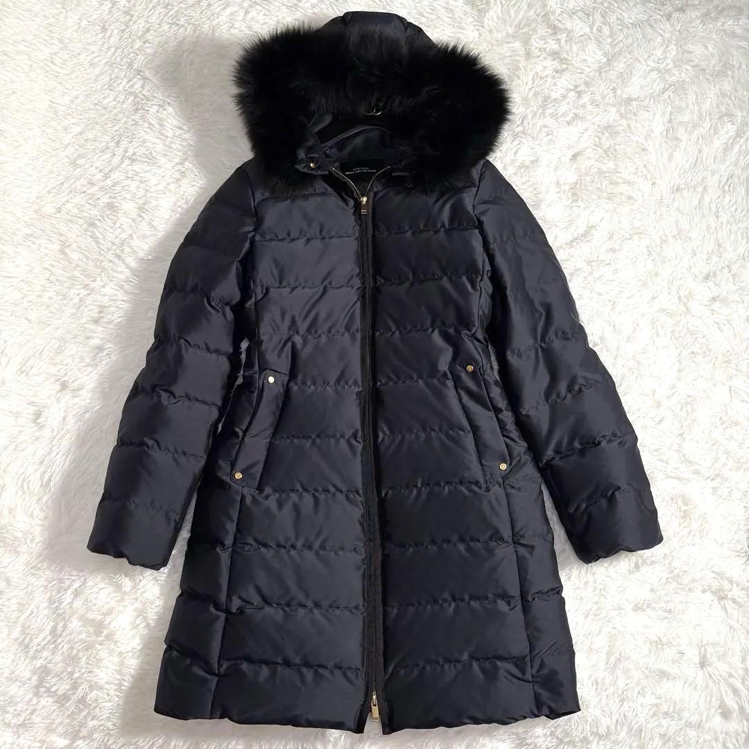 極美品 グリーンレーベルリラクシング ダウンコート ユナイテッドアローズ ファー