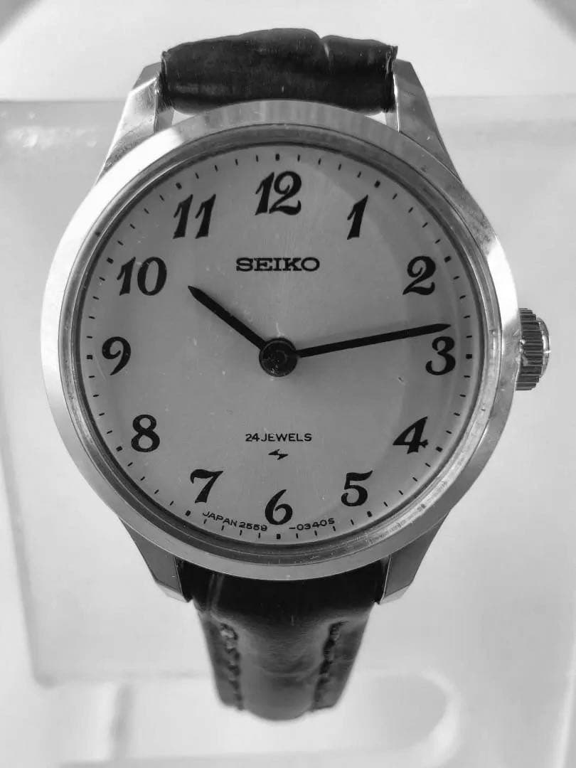 SEIKO レディース腕時計 稼働品 新品レザーベルト ヴィンテージ