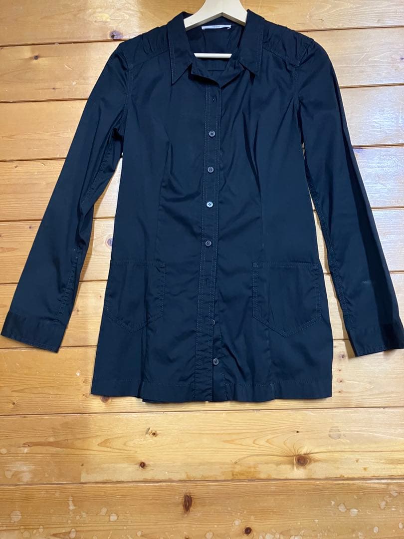 PRADA ブラック 長袖シャツ 44