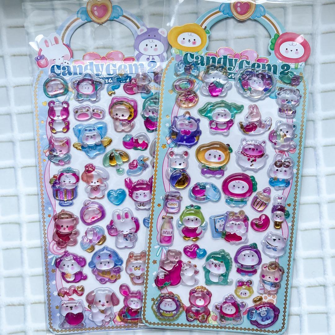 【新品未開封】キャンディジェムシール2/コットンクラウド・フェアリーガーデン2枚