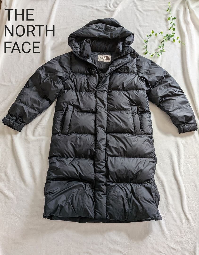 韓国限定 ノースフェイス ホワイトレーベル ロングダウン オンボール ブラック