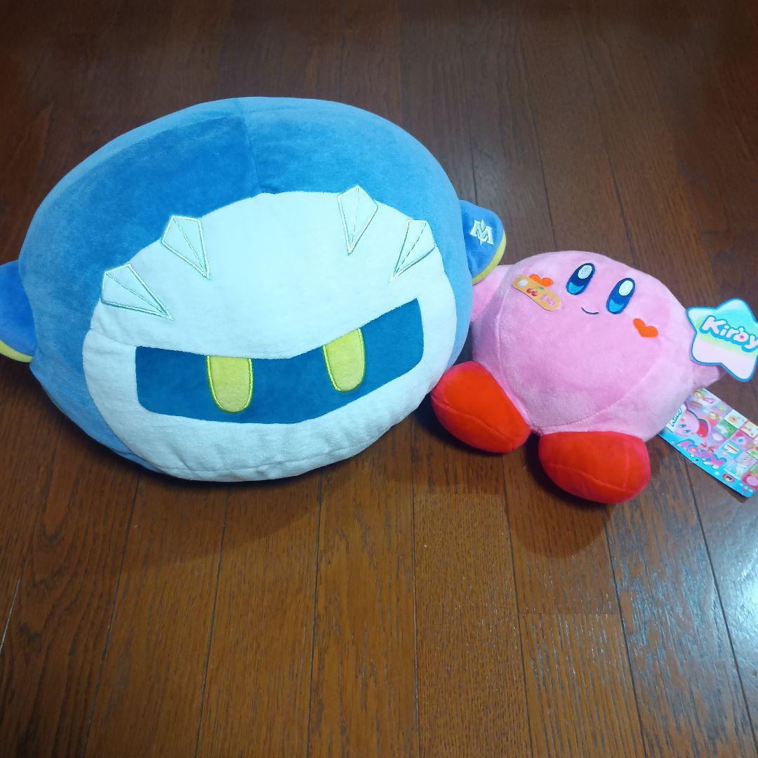 メタナイト ぽよぽよクッション＆カービィ POWER UP にっこり ぬいぐるみ