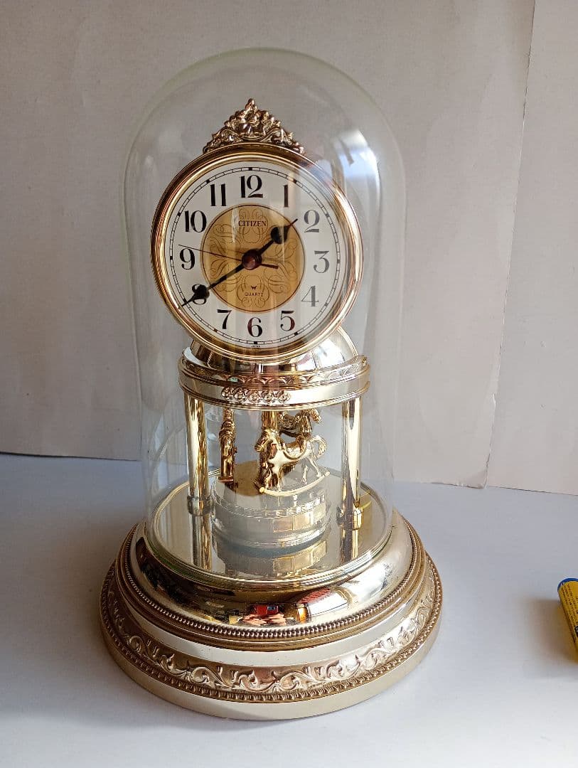 CITIZEN ドーム型置時計 ゴールド by メルカリ
