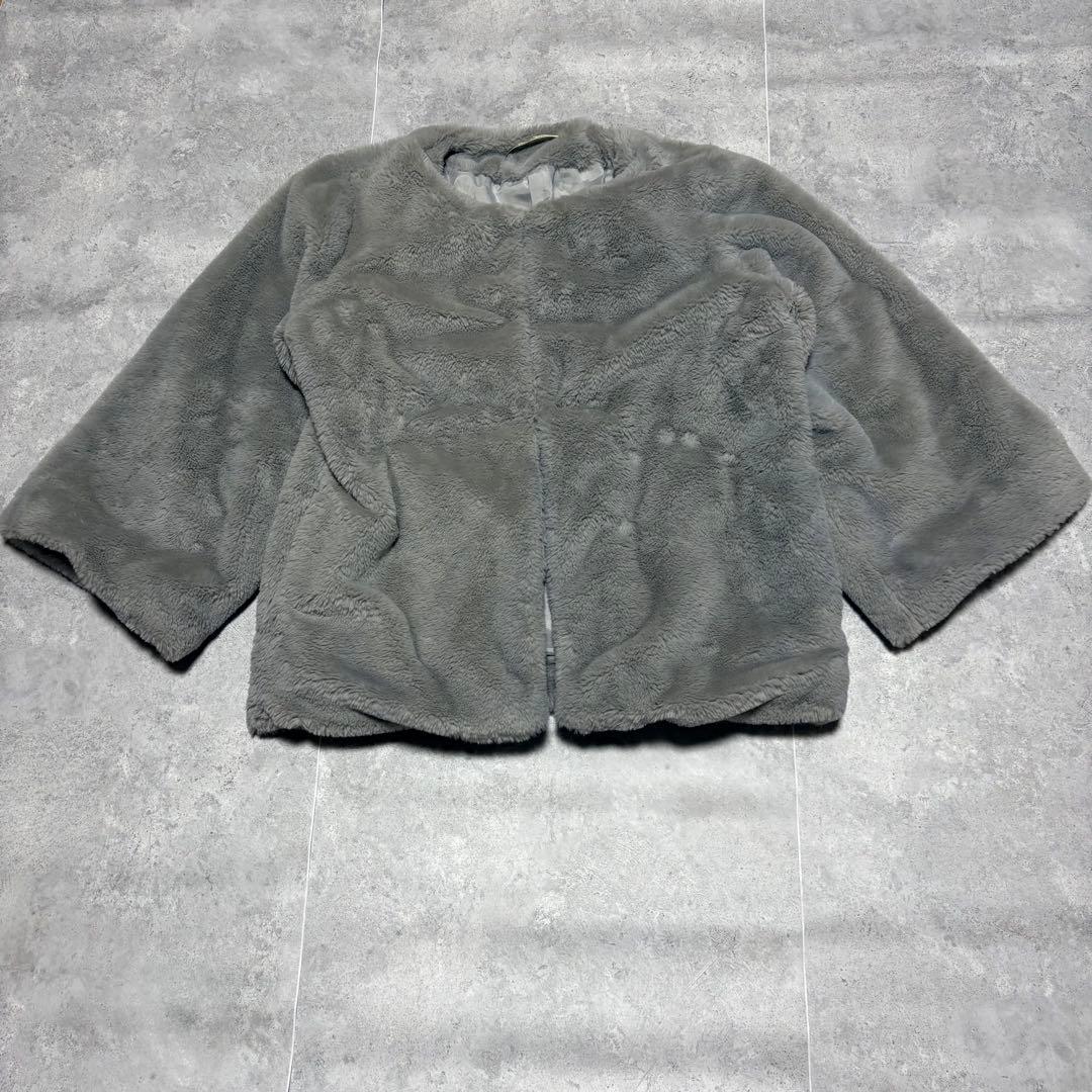 00's vintage フェイクファーショートコート　y2k パンク