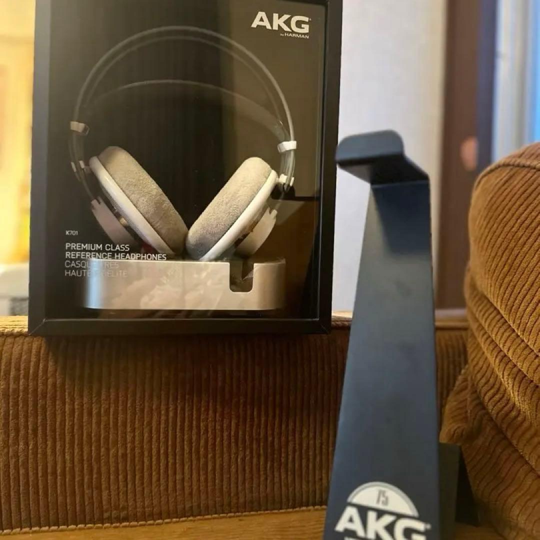 AKG K701 有線ヘッドホン + AKG75周年スタンド